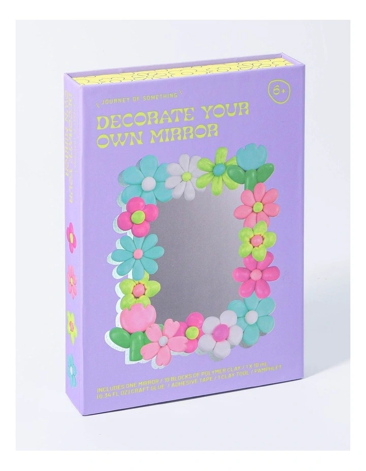 Your-Own Mirror Diy Polymer Clay Flower Craft Kit image 1