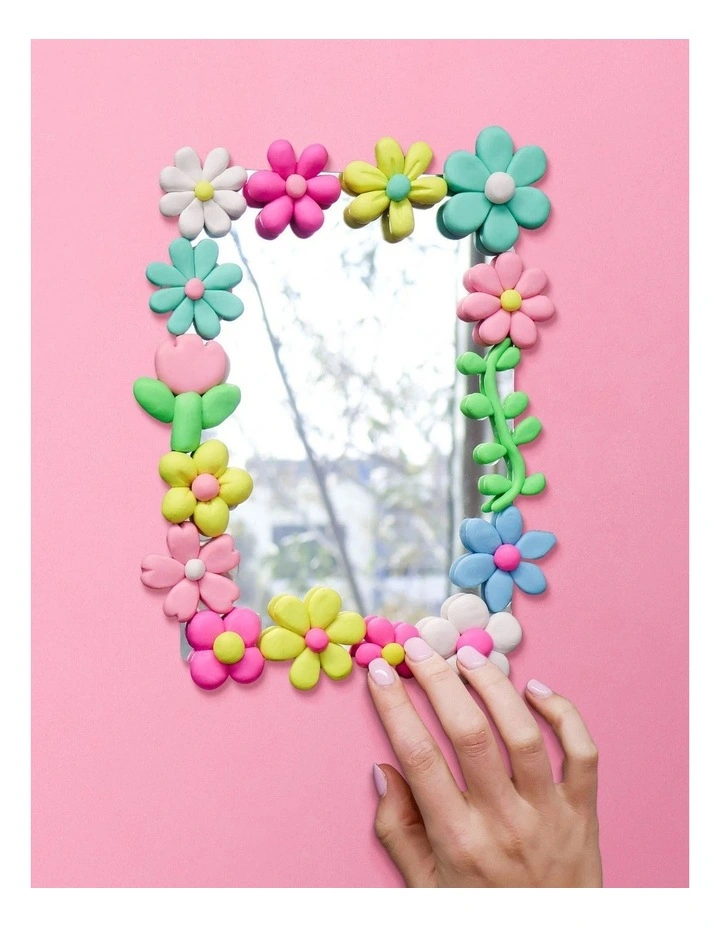 Your-Own Mirror Diy Polymer Clay Flower Craft Kit image 4
