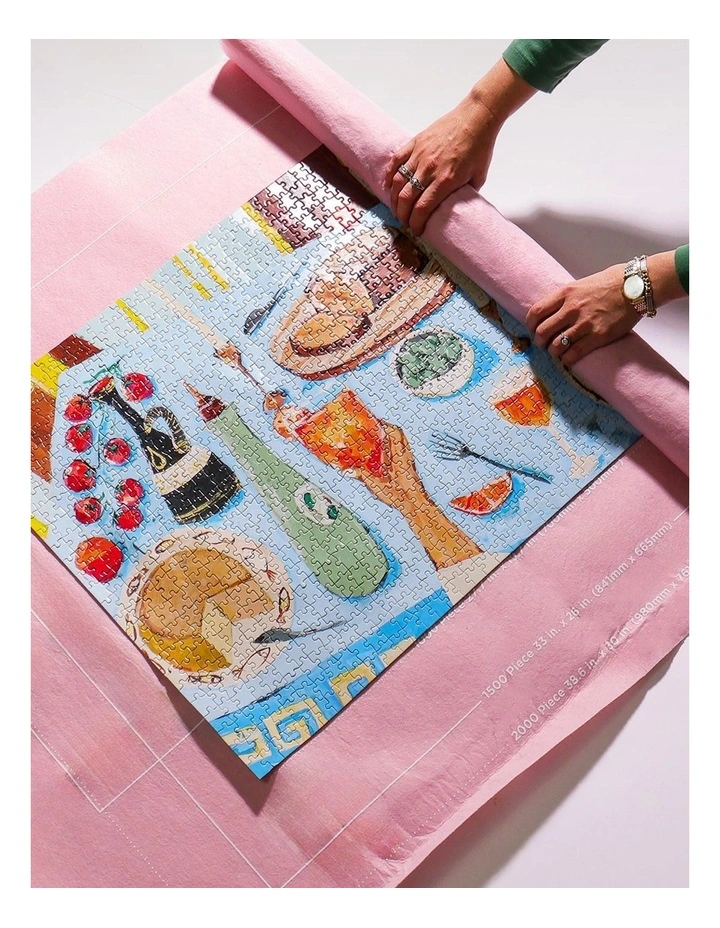 Jigsaw Puzzle Felt Roll For Up To 2000 Pieces 127 x 85 cm image 2