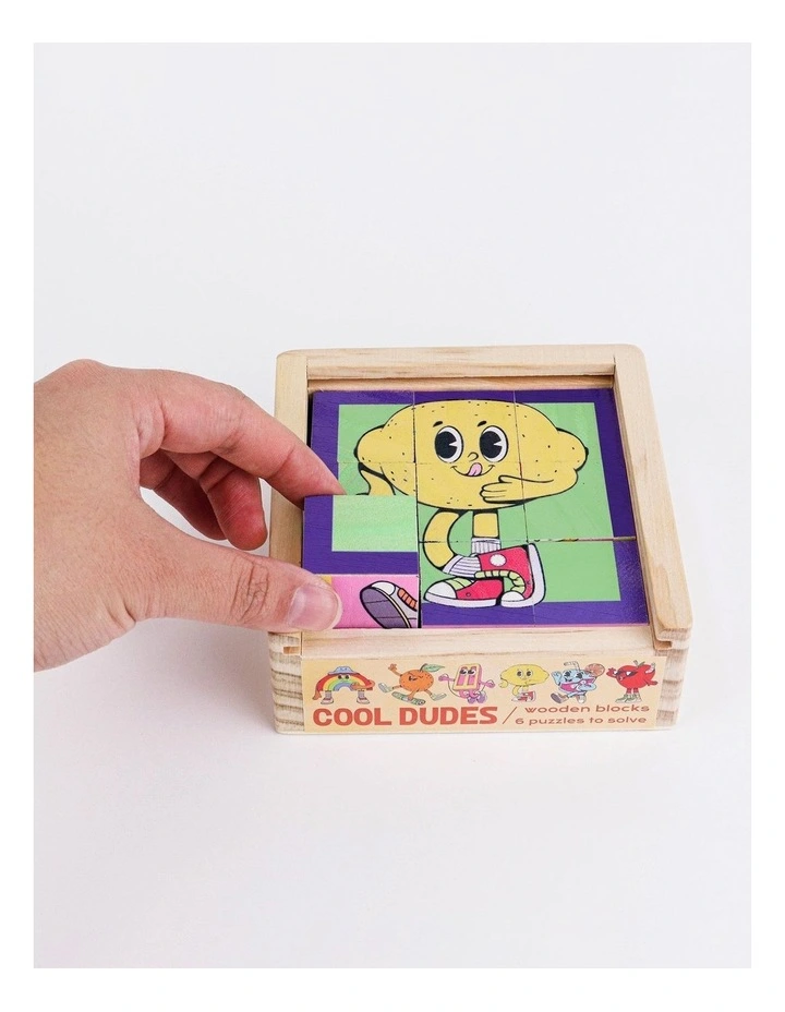 Cool Dudes Wooden Block Puzzle image 3