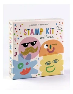 Cool Faces Wooden Stamp Kit
