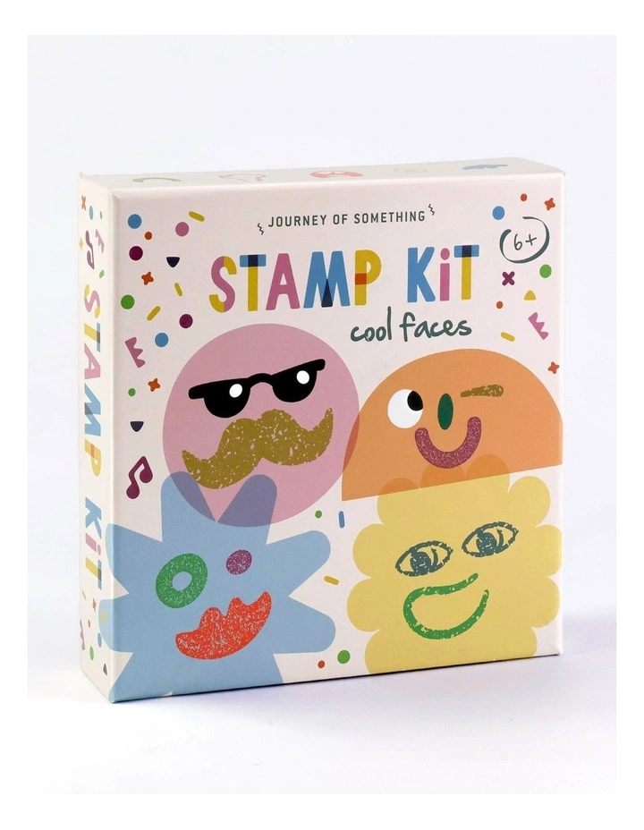 Cool Faces Wooden Stamp Kit image 1