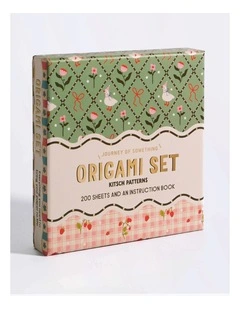 Kitsch Patterns, 200 Sheets With Metallic Accents Origami Set