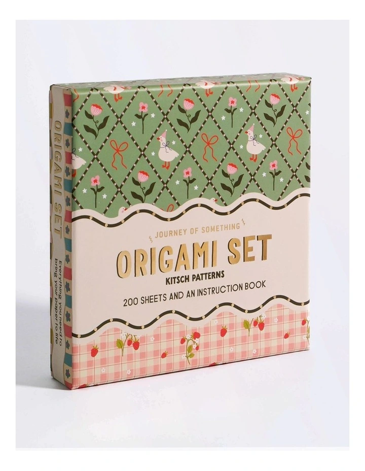 Kitsch Patterns, 200 Sheets With Metallic Accents Origami Set image 1