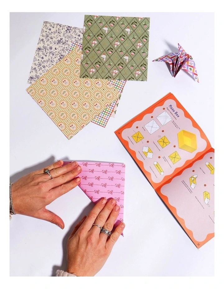 Kitsch Patterns, 200 Sheets With Metallic Accents Origami Set image 4