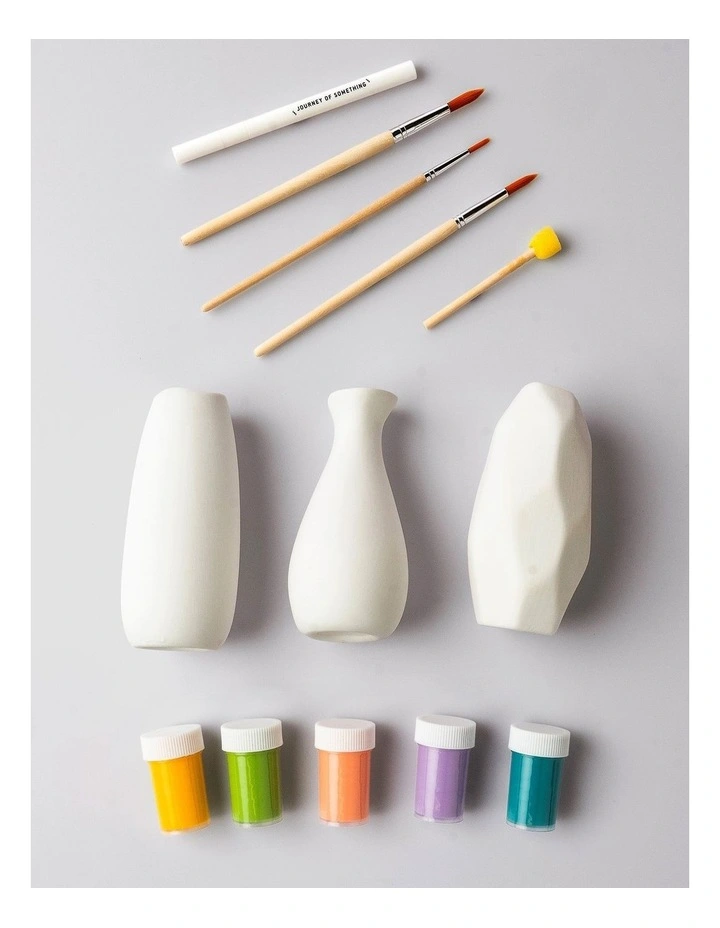 3 Ceramic Vases Decorating Kit image 2