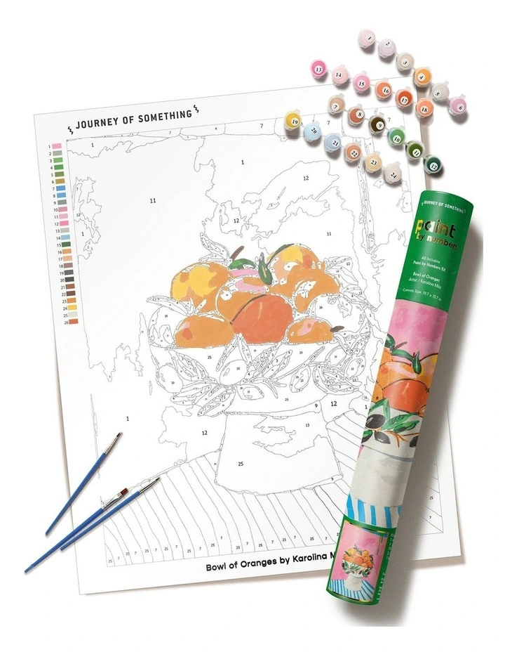 Bowl Of Oranges Paint By Numbers Kit image 2