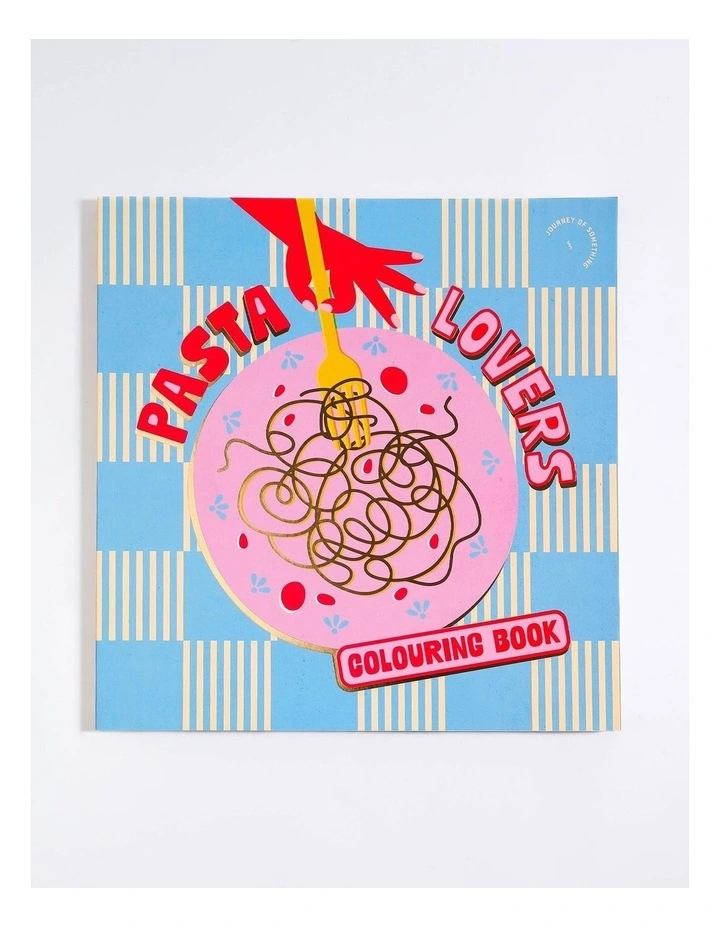 48 Pasta-Themed Illustrations Pasta Lovers Colouring Book image 1