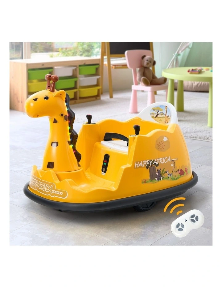 Mazam Kids Ride on Car Electric Cars Bumper Toys Remote Control Light Giraffe image 4