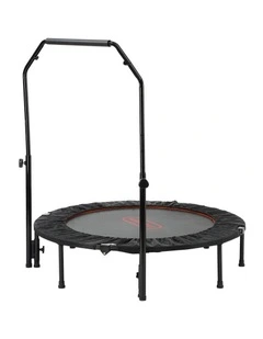 Mazam 48 Trampoline Round Fitness Rebounder Handrail Jumping Exercise Home Gym