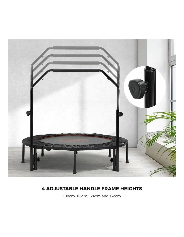 Mazam 48 Trampoline Round Fitness Rebounder Handrail Jumping Exercise Home Gym image 6