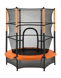 Mazam 55 Inch Trampoline Kids Trampolines Enclosure Safety Net Round