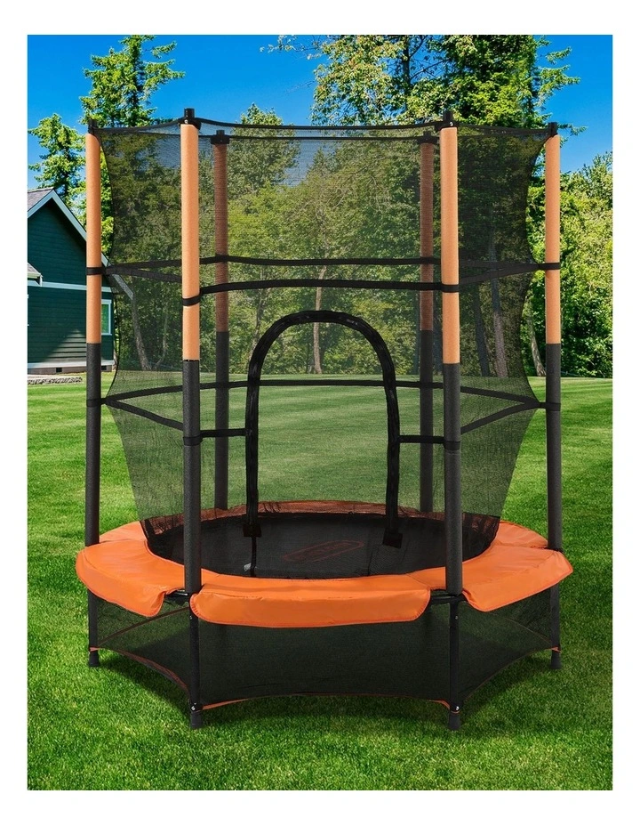 Mazam 55 Inch Trampoline Kids Trampolines Enclosure Safety Net Round image 4