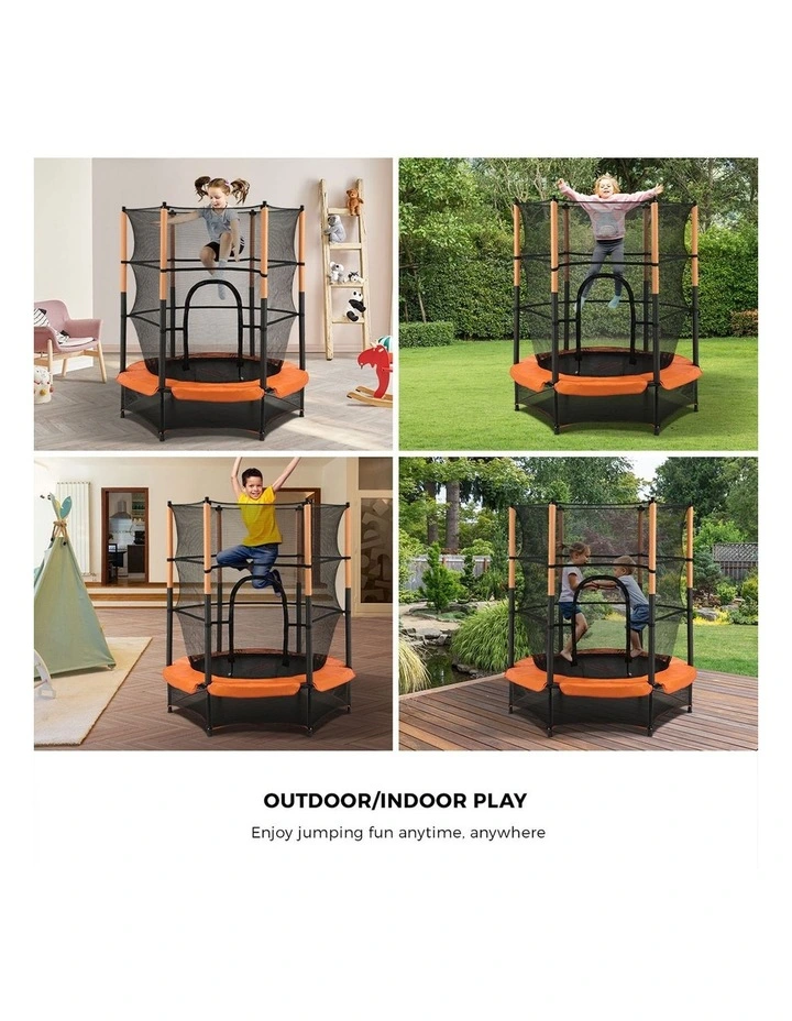 Mazam 55 Inch Trampoline Kids Trampolines Enclosure Safety Net Round image 7