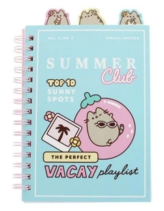 Tropical Vacation A4 Project Notebook Stationery (3 Years ) in Blue