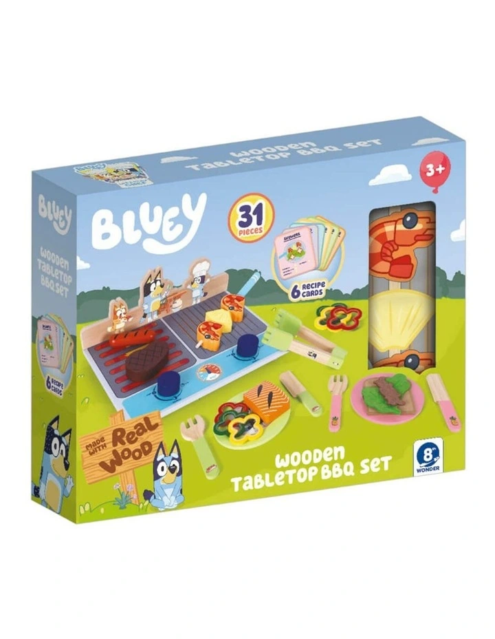 Wooden Tabletop BBQ Activity Toy Set image 6