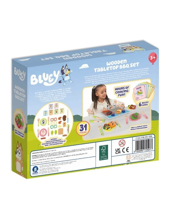 Wooden Tabletop BBQ Activity Toy Set image 7