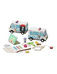 Wooden Doctor Vehicle Activity Toy