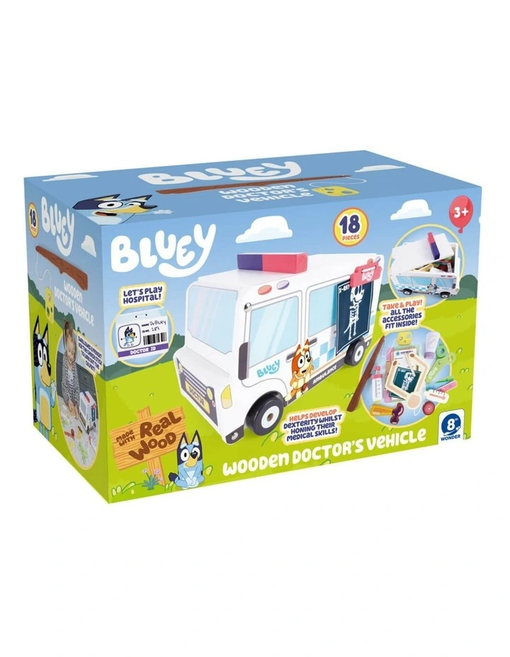 Wooden Doctor Vehicle Activity Toy image 2