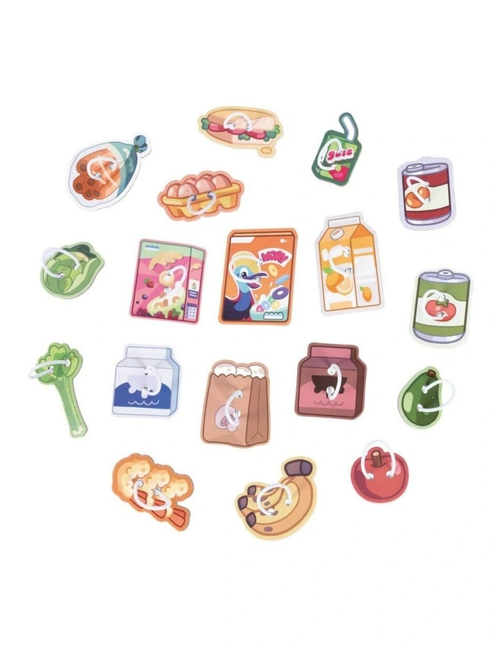 Wooden Grannies Shopping Game Activity Toy image 4
