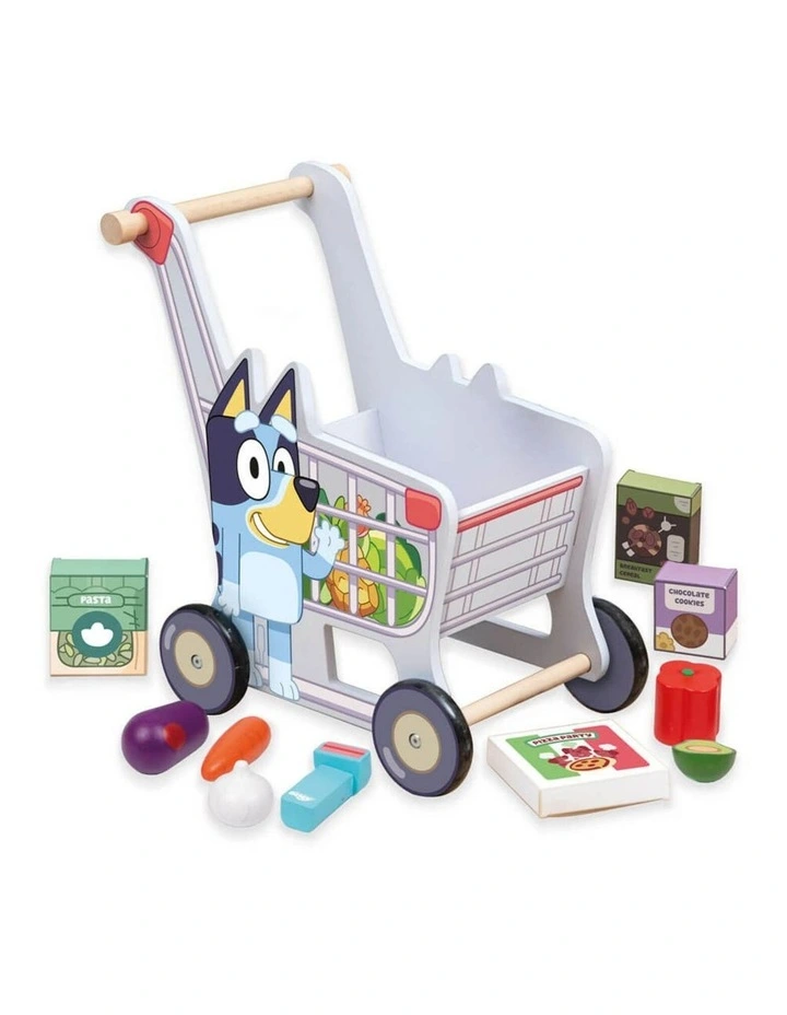 Wooden Shopping Trolley Activity Toy image 1