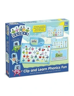 Clip & Learn Phonics Fun Reading Activity Game
