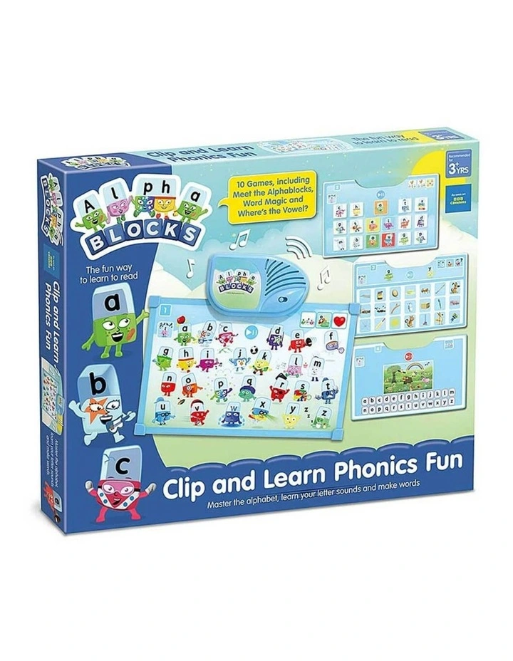 Clip & Learn Phonics Fun Reading Activity Game image 1