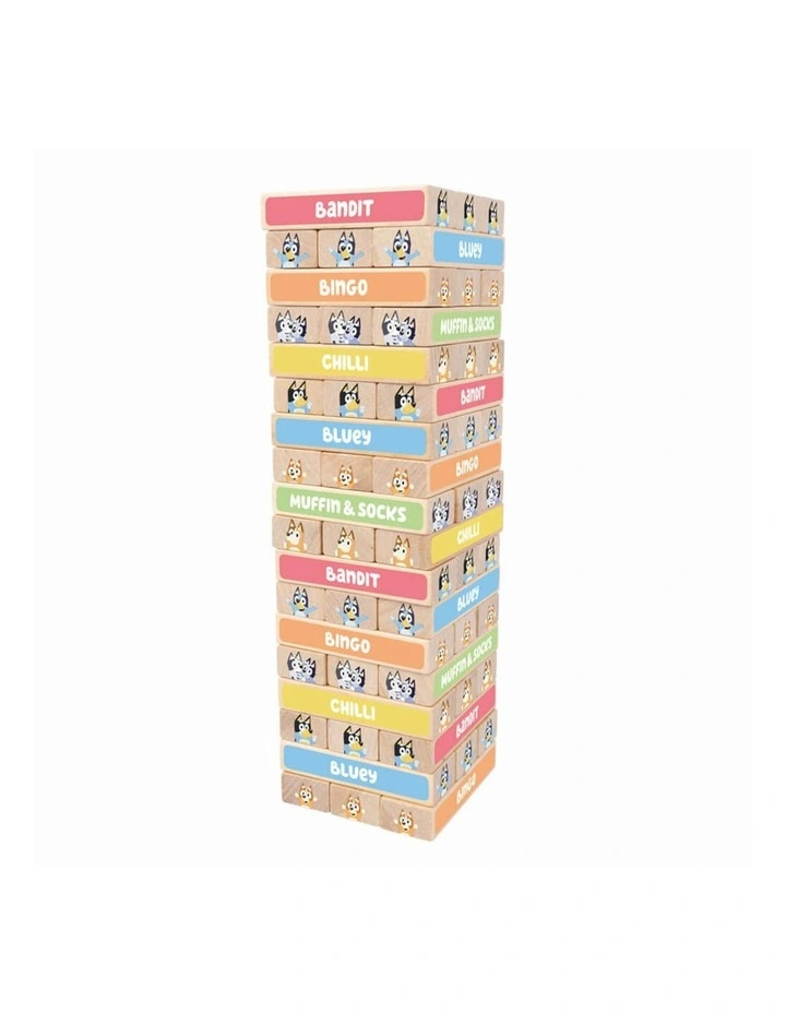 Wooden Tumbling Tower Activity Toy 54 Blocks image 2