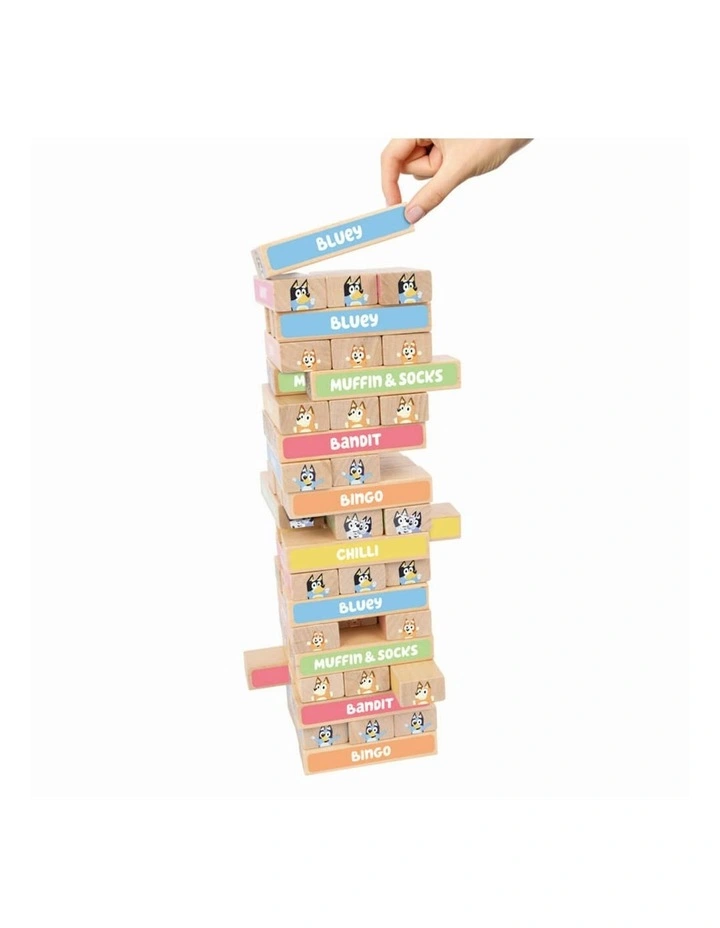 Wooden Tumbling Tower Activity Toy 54 Blocks image 3