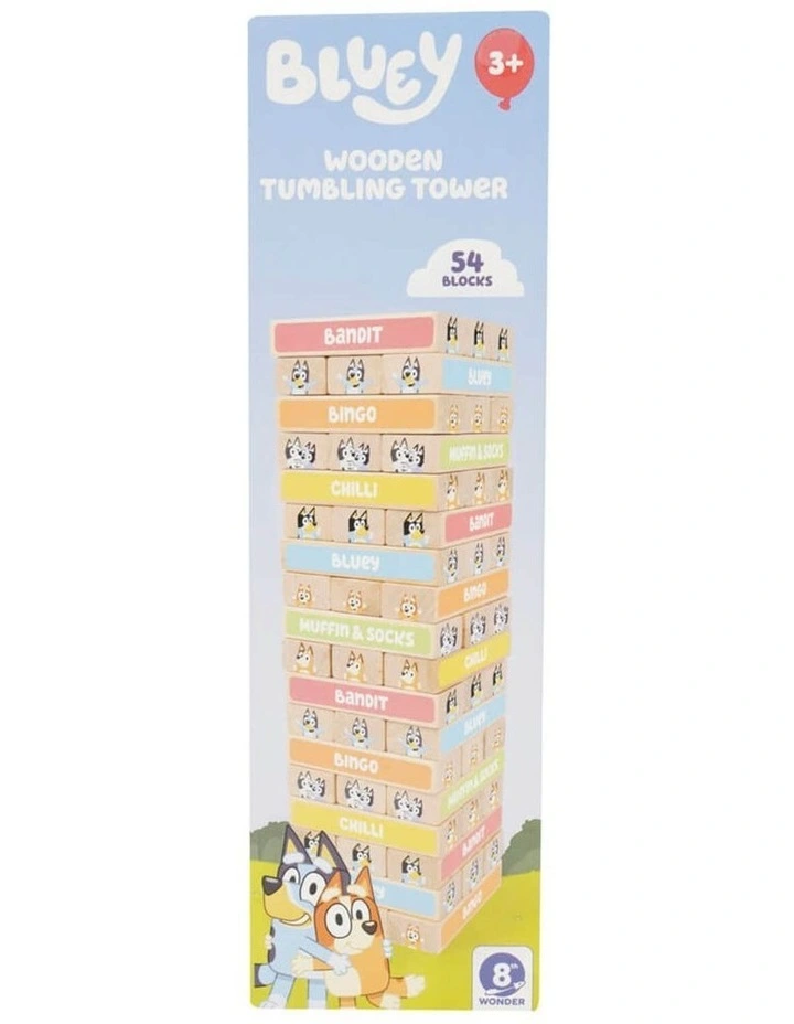 Wooden Tumbling Tower Activity Toy 54 Blocks image 4