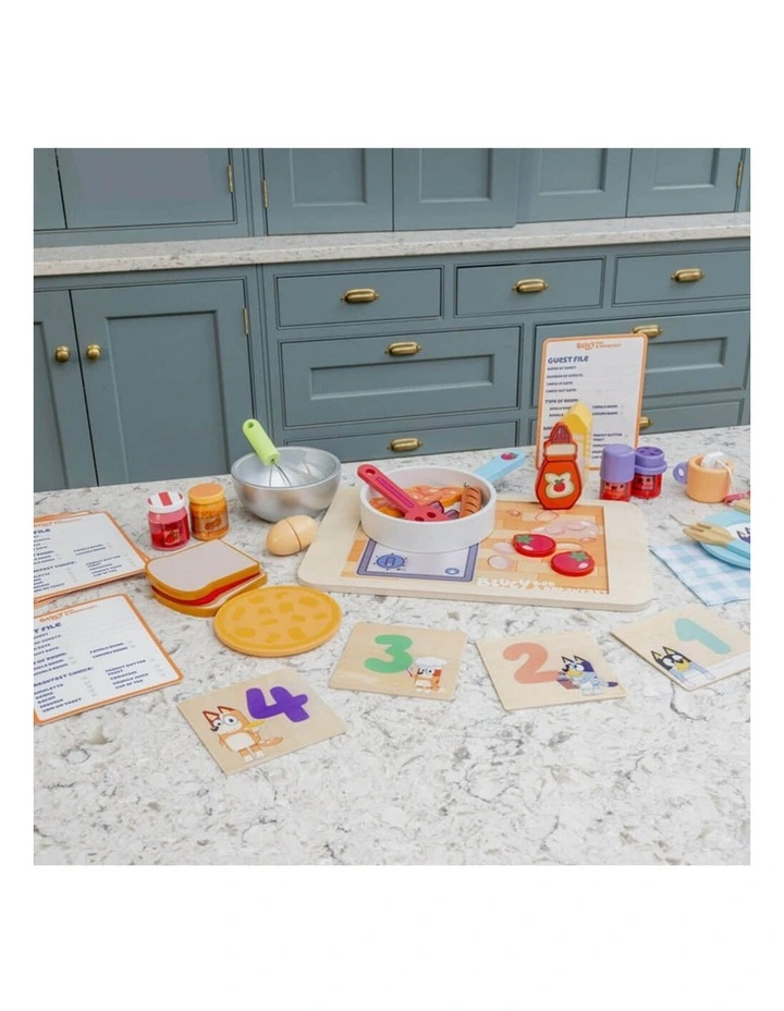 Wooden Hotel Breakfast Tray Toy image 2