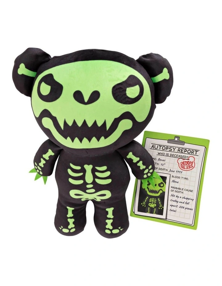 Bones Halloween Bear In Bag Plush Toy Height 30cm image 3