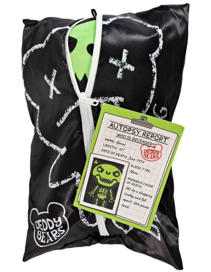 Bones Halloween Bear In Bag Plush Toy Height 30cm image 4