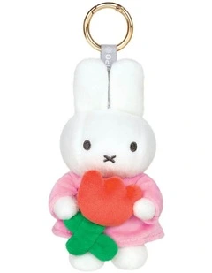 Keyring With Tulip in Multi
