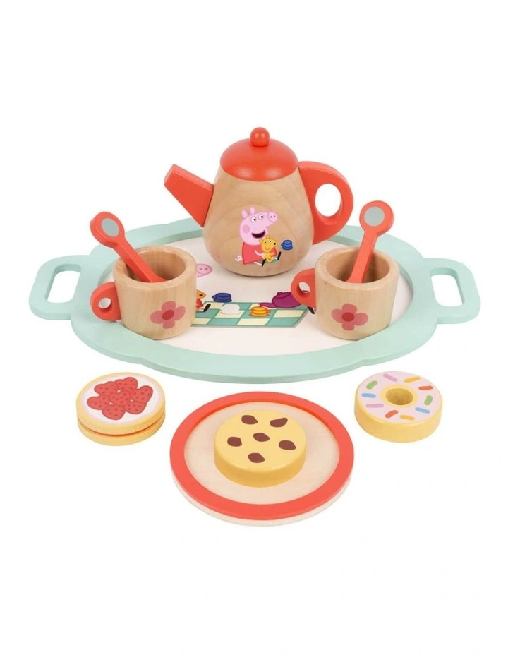 Peppa Pig Wooden Tea Set Activity Toy image 1