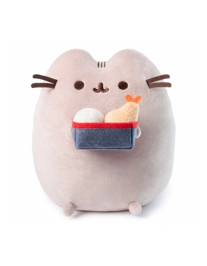 Snackable Bento Box Collectible Kawaii Cat Plush Toy Gift Set 24cm image 2