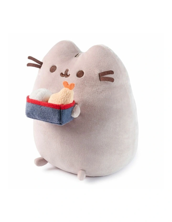 Snackable Bento Box Collectible Kawaii Cat Plush Toy Gift Set 24cm image 4
