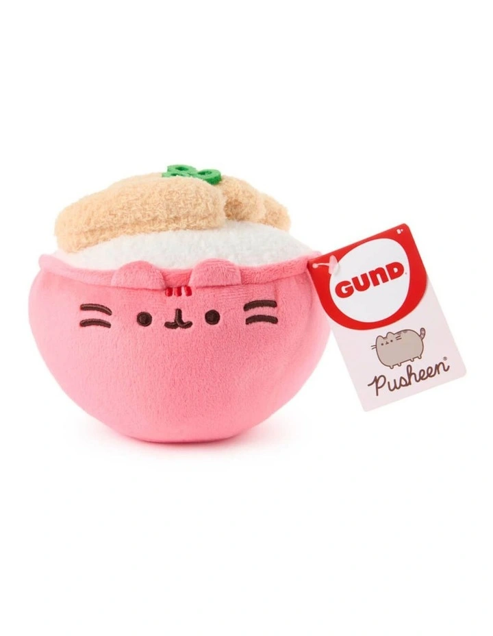 Katsu Rice Bowl Collectible Kawaii Cat Plushie Soft Plush Toy Gift 15cm image 1
