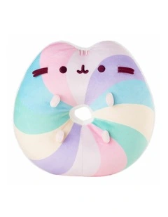 Polyester Squisheen Rainbow Bagel, Soft Toy 30cm