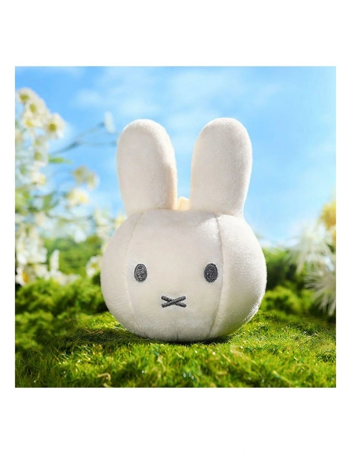 Soft Plush Keyring in White image 4