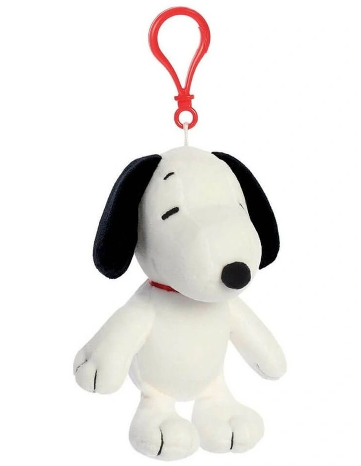 Snoopy Plush Keyring in White image 1