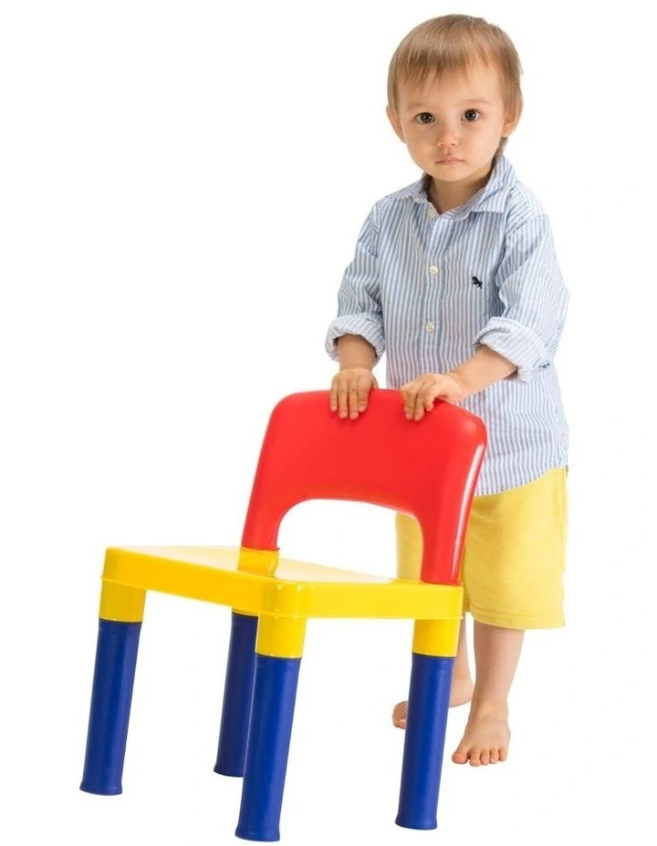 Table And Chairs Plastic Set 3x in Multi image 2