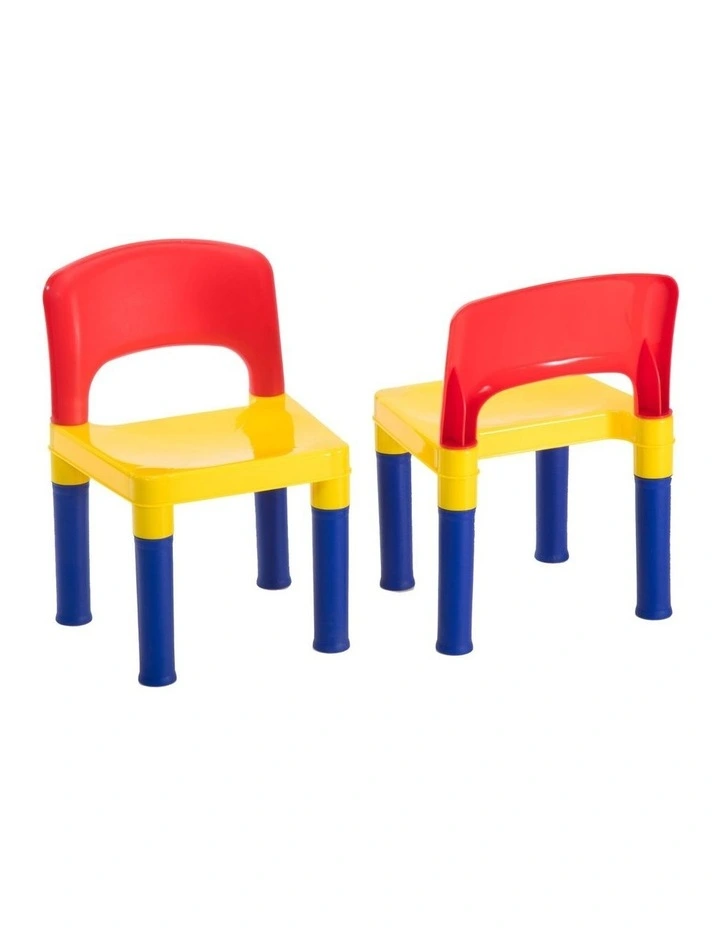 Table And Chairs Plastic Set 3x in Multi image 3