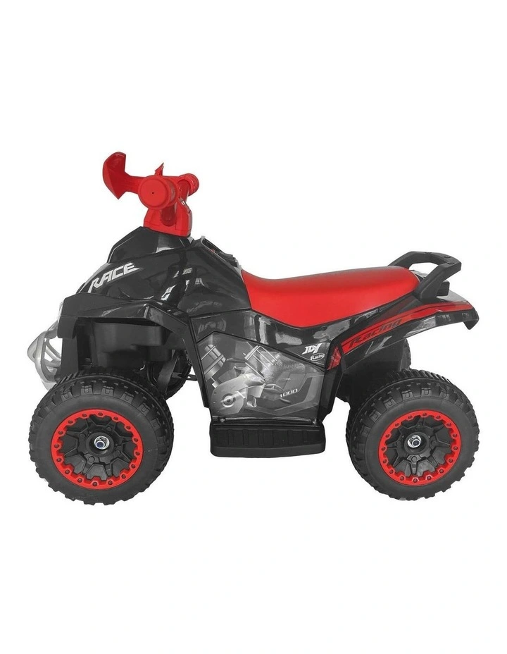 Quad Electronic 4 Wheel ATV Black Ride-on image 2