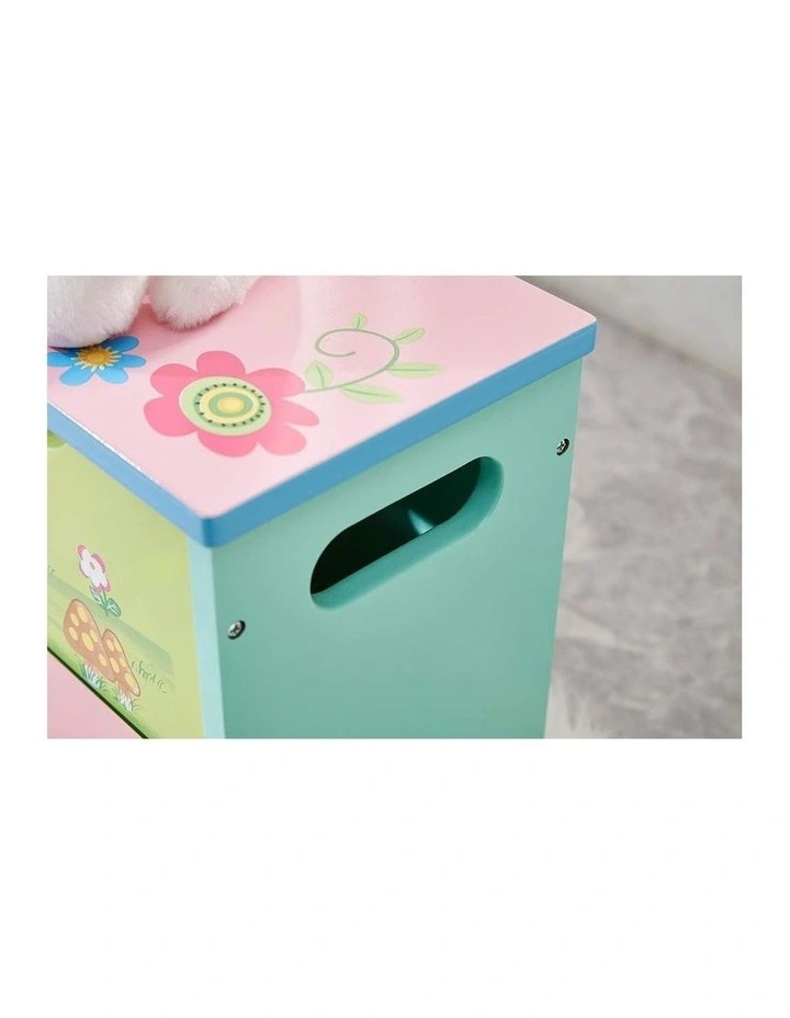 ALL 4 KIDS Girl Hand Painted Flower Step Stool image 4