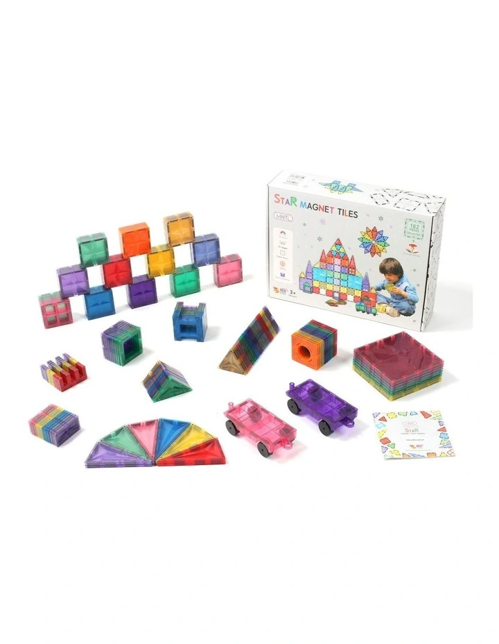 Classic Star Magnetic Tile 182 Pcs Set image 4