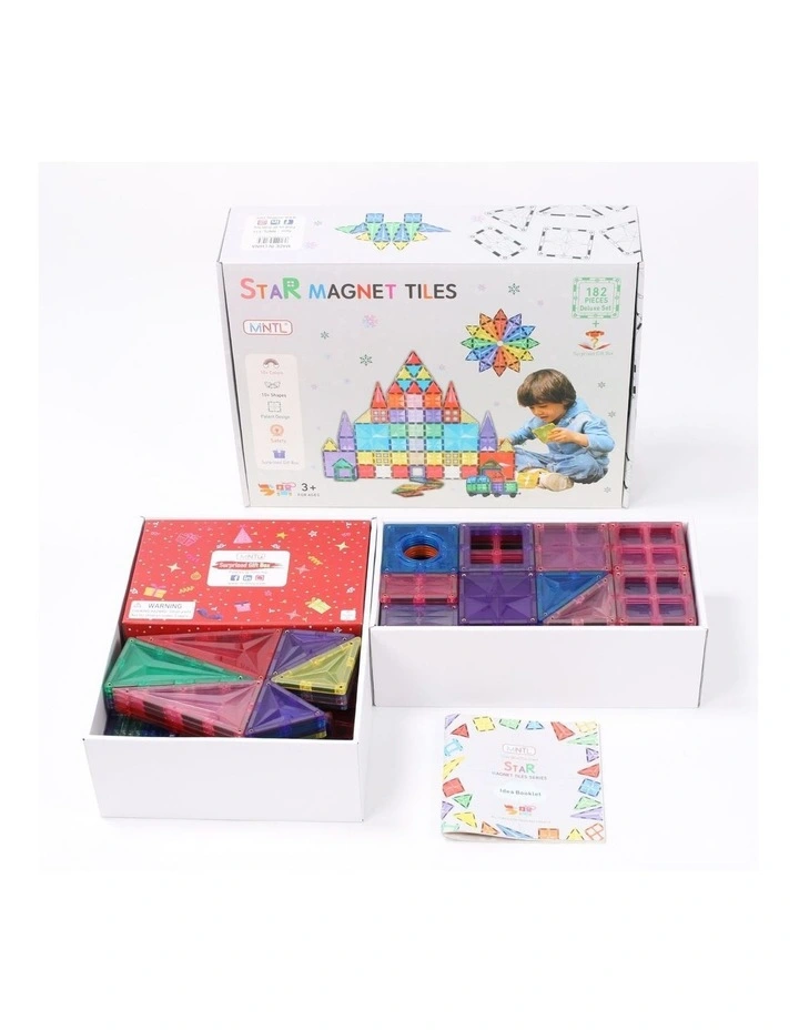 Classic Star Magnetic Tile 182 Pcs Set image 5