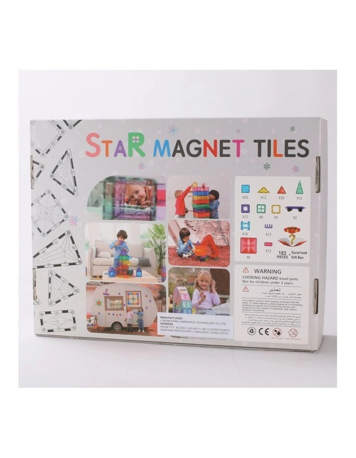 Classic Star Magnetic Tile 182 Pcs Set image 7