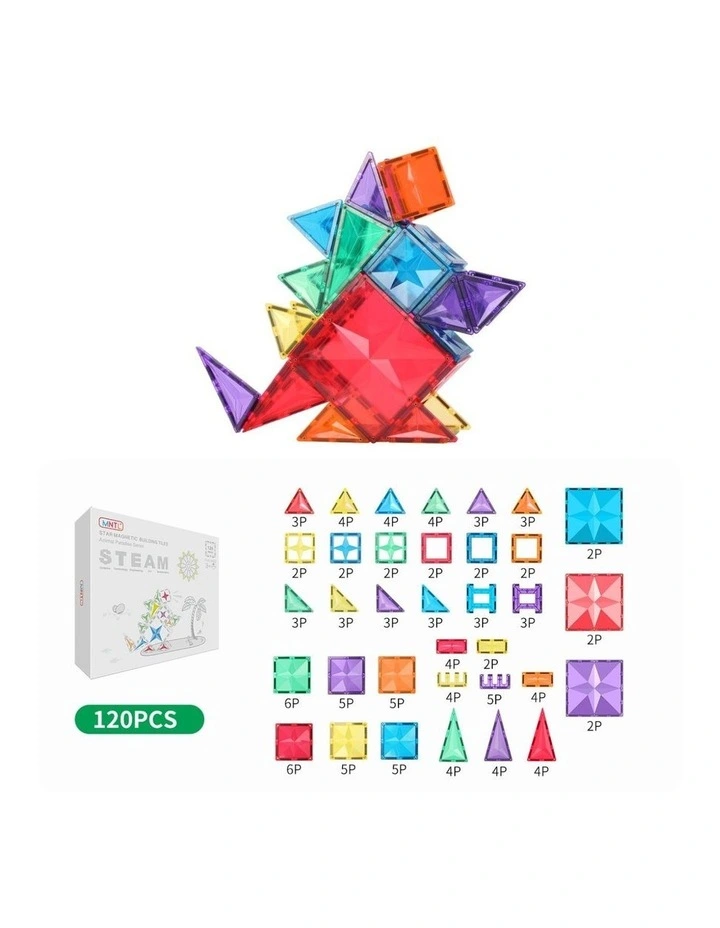 Classic Star Magnetic Tile Set 120 Piece image 3