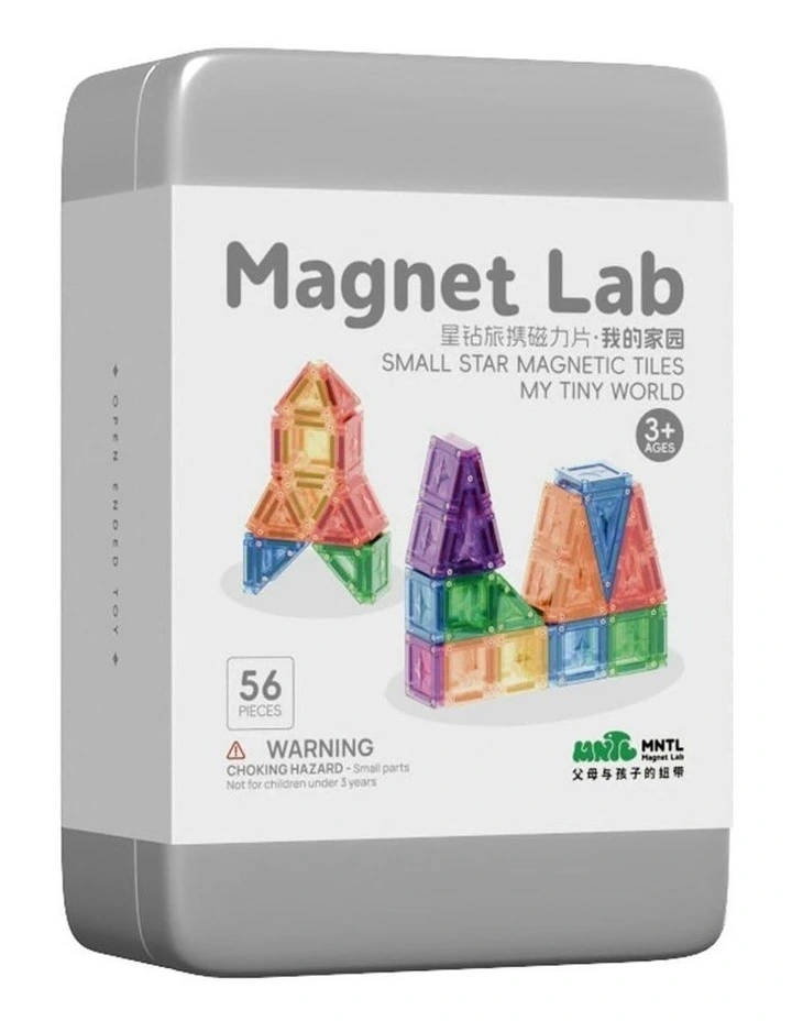 MNTL Classic Small Star Magnetic Tile Set 56 Pcs image 1